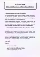 Vorschau - Stundenentwürfe - Du bist gut genug ❤️ Stärken entdecken und Selbstvertrauen fördern! - Fächerübergreifendes Projekt zur Botschaft des Liedes „Du bist gut genug“ von KitschKrieg, Blumengarten und Shirin David - Seite 1