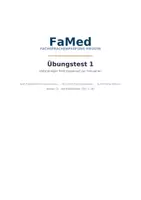 Vorschau - Prüfungsvorbereitung - FaMed Übungstest 1 – Kostenlose Prüfungssimulation mit Musterlösungen (C1) - Deckblatt