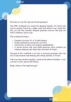 Aperçu - Feuilles d'exercices - Le Présent de l'Indicatif – Ressource Complète A1 avec Exercices Corrigés - Page 1