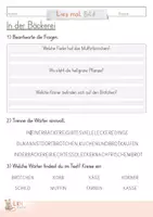 Vorschau - Arbeitsblätter - Lies-mal-Bild - In der Bäckerei - dreifach Differenziert - Seite 3