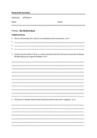 Vorschau - Arbeitsblätter - Klassenarbeit: Martin Luther und die Reformation - Seite 1
