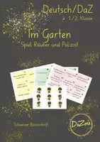 Vorschau - Unterrichtsreihen - Im Garten: Spiel Räuber und Polizist - Deckblatt