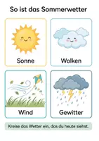 Vorschau - Stationenlernen - Sommer-Wetter-Experte: Entdecken · Beobachten · Malen – Interaktives Wissens- & Mitmachheft (Kita, Vorschule & Klasse 1–2) - Seite 1
