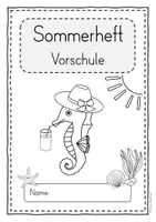 Vorschau - Arbeitsblätter - Sommerheft für die Vorschule | Deutsch & Mathematik Übungen für Vorschulkinder - Seite 1