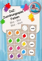 Vorschau - Spiele - DaZ_Zuordnungsspiel Farben - Deckblatt