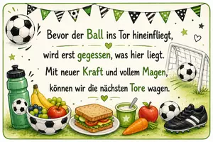 Vorschau - Bildkarten - Tischsprüche für kleine Kicker | Fußballfest Kita & Kindergarten | Buffet- und Snacktisch Schilder - Seite 2