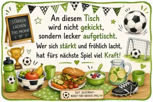 Vorschau - Bildkarten - Tischsprüche für kleine Kicker | Fußballfest Kita & Kindergarten | Buffet- und Snacktisch Schilder - Seite 3