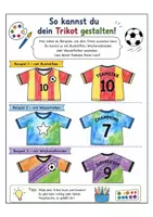 Vorschau - Arbeitsblätter - Fußballkleidung zum Selbstgestalten - Deckblatt