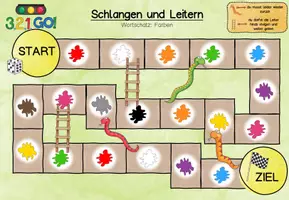 Vorschau - Spiele - DaZ_Farben_Spiel_Schlangen und Leitern - Seite 3