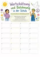 Vorschau - Arbeitsblätter - Wertschätzung und Belohnung in der Schule. Wie schaffe ich ein Schulklima der Gewaltfreien Kommunikation? - Deckblatt