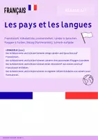 Vorschau - Arbeitsblätter - Französisch Länder & Sprachen (1./2. Lernjahr) - Deckblatt