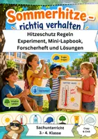 Vorschau - Arbeitsblätter - Sonnenschutz Klasse 3/4 Hitze - Deckblatt