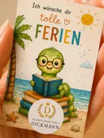 Vorschau - Bildkarten - Belohnungskarte- Ich wünsche dir schöne Ferien - Deckblatt