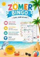 Voorbeeld - Leesbingo MET differentiatie: zomer - niveau eerste leerjaar (groep 3) - Voorblad
