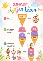 Voorbeeld - Zomer Lezen: Ijsjes – Niveau leerjaar 1 (groep 3) - Voorblad