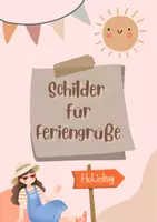 Vorschau - Anderer Materialtyp - Schilder für Feriengeschenke Mitgebsel - Deckblatt