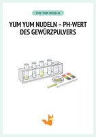 Vorschau - Arbeitsblätter - Yum Yum Nudeln quellen in Wasser - Quellung - Chemie - Protokoll + Arbeitsblätter - Deckblatt