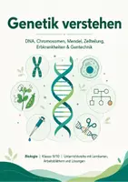 Vorschau - Arbeitsblätter - Genetik verstehen: DNA, Chromosomen, Mendel, Zellteilung, Erbkrankheiten & Gentechnik - Seite 1