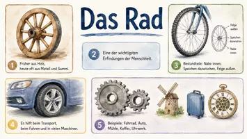 Vorschau - Arbeitsblätter - Arbeitsblatt "Rad" + Onlineübung & MP3 + Infografik - Seite 3