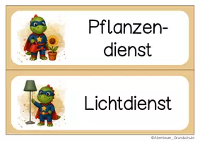Vorschau - Bildkarten - Dinoklasse Klassendienste Klassentier Dino - Seite 2