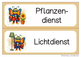 Vorschau - Bildkarten - Klassendienste Schmetterlingsklasse - Seite 2