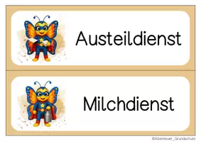 Vorschau - Bildkarten - Klassendienste Schmetterlingsklasse - Seite 3