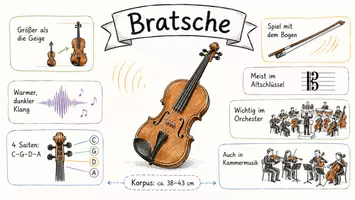 Vorschau - Arbeitsblätter - Arbeitsblätter zum Thema "Bratsche" + Lösung & MP3 + Infografik - Seite 3