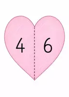 Vorschau - Fördermaterial/Inklusion - Verliebte Zahlen Tafelmaterial Klasse 1 Zahlzerlegung 10 - Seite 3