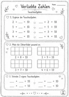 Vorschau - Arbeitsblätter - Verliebte Zahlen Heft Mathe Arbeitshefte Zahlenraum bis 10 - Seite 3