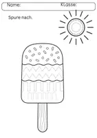 Vorschau - Arbeitsblätter - Schwungübung / Sommer / Graphomotorik / Eis / Kita / Anfangsunterricht - Seite 2