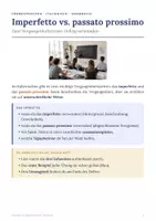 Vorschau - Arbeitsblätter - Imperfetto vs Passato Prossimo - Seite 1