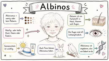 Vorschau - Arbeitsblätter - Arbeitsblätter zum Thema "Albino" + Lösung & MP3 + Mindmap + Infografik - Seite 1