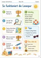 Vorschau - Arbeitsblätter - 🌞 Lesespur Sommerferien - Klasse 3-4 mit 2 Niveaus, Karte & Lösungen | Spannende Geschichte mit Differenzierung, Laufzettel und Handreichung - Seite 1