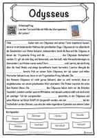 Vorschau - Unterrichtsreihen - Odysseus Lückentext mit Wortspeicher Hörverstehen und Suchsel - Seite 1