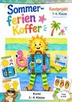 Vorschau - Mal- und Bastelvorlagen - Kunst Klasse 1 2 3 4 Ferien - Deckblatt