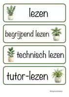 Voorbeeld - Dagritmekaartjes - groen - planten - Pagina 1