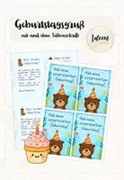 Vorschau - Anderer Materialtyp - Otterklasse Geburtstagsgruß - Unterwassermotiv - Deckblatt