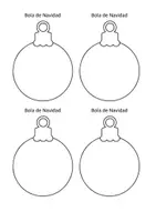 Vista previa - Manualidades / Dibujos para colorear - Bola de Navidad - página 1