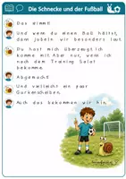 Vorschau - Arbeitsblätter - Graphemorientiertes Lesetraining Die Schnecke und der Fußball - Seite 3