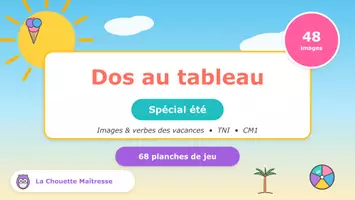 Aperçu - Jeux - Dos au tableau - Spécial été (jeu d'oral) - Page de couverture