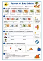 Vorschau - Arbeitsblätter - Rechnen mit Geld (Rückgeld berechnen, Sachaufgaben lösen,..) - Seite 3