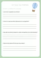 Vorschau - Arbeitsblätter - Un tour du monde- Fragen Text Buch Salut c'est à toi Buch 4 - Seite 1