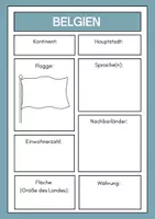 Vorschau - Arbeitsblätter - Steckbriefe Länder Europas und der Fussballweltmeisterschaft - Deckblatt