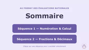 Aperçu - Présentation / Support pour le tableau - Maths CM2 - réussir les évaluations nationales - Page de couverture