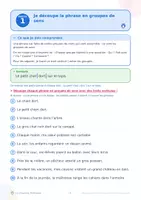 Aperçu - Préparation de séquence / Séquence complète - La phrase : sujet, verbe et fonctions - Page 2