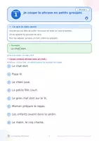 Aperçu - Feuilles d'exercices - Le sujet et le verbe - fin CP / début CE1 - Page 2