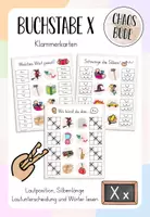 Vorschau - Stationenlernen - Buchstabeneinführung - Klammerkarten Materialpaket - Seite 1