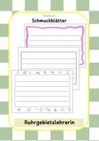 Vorschau - Arbeitsblätter - Schmuckblätter Gedichte - Deckblatt