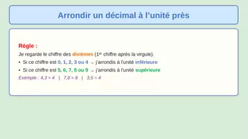 Aperçu - Préparation de séance / Séance complète - Arrondir les décimaux CM1 — 80 exercices - Page 1