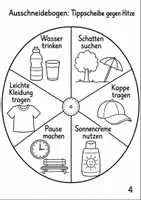Vorschau - Mal- und Bastelvorlagen - Sonnenschutz Drehscheibe Klasse 1-4 - Seite 3